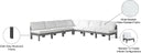 Nizuc - Outdoor Patio 7 Piece Modular Sectional With Gray Frame - Meridian Furniture - Stationary Sectionals- Elite Enclave Home