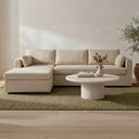 Burrow - Sleeper Sectional With Left Storage Chaise - Sand - Moe's Home Collection - Sleeper Sectionals - Elite Enclave Home