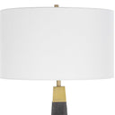 Lathey - Tapered Floor Lamp - Black - Uttermost - Floor Lamps- Elite Enclave Home