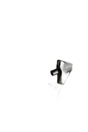 Modern Nickel Thick Pole Torchiere Floor Lamp - Black / White - HomeRoots - Floor Lamps - Elite Enclave Home