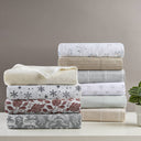 Cozy Cotton Flannel - King Printed Sheet Set - Sage Winter Fauna - True North by Sleep Philosophy - Bedding Sets - Elite Enclave Home