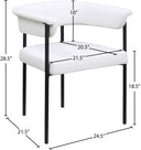 Malin - Linen Dining Chair (Set of 2) - Meridian Furniture - Chair Sets - Elite Enclave Home