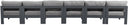Nizuc - Outdoor Patio 6 Seat Armless Modular Sofa With Gray Frame - Meridian Furniture - Stationary Sectionals- Elite Enclave Home