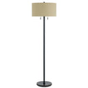 Two Light Traditional Shaped Floor Lamp With Brown Rectangular Shade - Bronze - HomeRoots - Floor Lamps - Elite Enclave Home