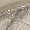 Anslee - 3 Piece Yarn Dyed Comforter Set - Taupe