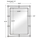 Ironworks - Industrial Mirror - Black