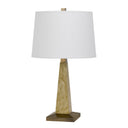 Table Lamp With Off - White Empire Shade - Brown - HomeRoots - Table Lamps - Elite Enclave Home