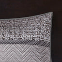 Rhapsody - King 6 Piece Reversible Coverlet Set - Gray / Taupe