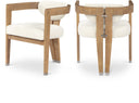 Carlyle - Dining Chair With Natural Frame - Meridian Furniture - Arm Chairs - Elite Enclave Home
