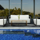 Remsen - Outdoor Sofa - Black / Oyster