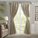 Avignon - Pleat Curtain Panel With Tieback (Single) - Champagne - Croscill Classics - Curtains & Drapes - Elite Enclave Home