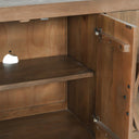 Vally - Wood 6 Door Buffet - Natural - Classic Home - Buffets - Elite Enclave Home