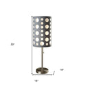 Mod Dot Novelty Table Lamp - Gray And White