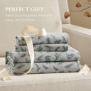 Flannel - California King 100% Flannel Printed Sheet Set - Pine Branches - Woolrich - Sheets & Pillowcases - Elite Enclave Home