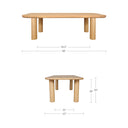 Anders - Large Dining Table - Natural - Moe's Home Collection - Dining Tables - Elite Enclave Home