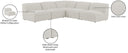 Miramar - 5 Piece Modular Sectional - Meridian Furniture - Stationary Sectionals - Elite Enclave Home