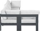 Nizuc - Outdoor Patio 5 Piece Modular Sectional With Gray Frame - Meridian Furniture - Stationary Sectionals- Elite Enclave Home