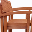 Stacking Armchairs (Set of 2) - Brown