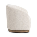 Diah - Swivel Accent Chair - Toasted Linen