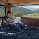 Heated Microlight to Berber - Throw - Indigo - Beautyrest - Heated Throws - Elite Enclave Home