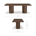 Hadley - Dining Table Large - Warm Brown - Moe's Home Collection - Dining Tables - Elite Enclave Home