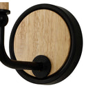 Franconia - 1 Light Wooden Sconce - Black / Light Brown - Uttermost - Sconces- Elite Enclave Home