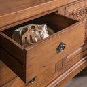 Amita - 3 Drawer 4 Door Cabinet - Brown - Classic Home - Buffets - Elite Enclave Home