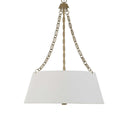 Andalucia - 4 Light Drum Pendant - Gold / White - Uttermost - Pendant Lighting- Elite Enclave Home