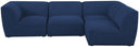 Miramar - 4 Piece Modular Sectional - Meridian Furniture - Stationary Sectionals - Elite Enclave Home