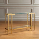 Kendrick - Glass Console Table - Gold