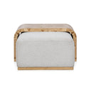 Kenan - Rectangle Ottoman Coffee Table - Creamy Ivory