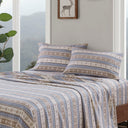 Flannel - 4 Piece Full Sheet Set - Blue Snowflake