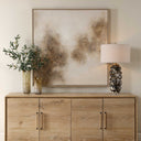 Up In Smoke - Framed Modern Art - Black / Brown / White / Woodtone - Uttermost - Canvas Art - Elite Enclave Home
