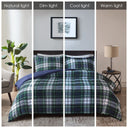 Parkston - Twin 3M Scotchgard Down Alternative All Season Comforter Set - Navy