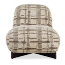 Evans - Modern Armless Accent Chair - Beige / Brown