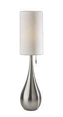 Metal Teardrop Table Lamp - Brushed Steel