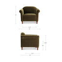 Harmony - Accent Chair - Dark Green - Moe's Home Collection - Arm Chairs - Elite Enclave Home