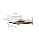 Monet - King Bed - Black - Moe's Home Collection - Platform Beds - Elite Enclave Home