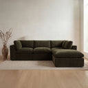 Cates - Dream Modular Sectional - Dark Green - Moe's Home Collection - Stationary Sectionals - Elite Enclave Home