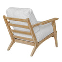 Laid - Back Sheepskin Accent Chair - White - Uttermost - Accent Chairs- Elite Enclave Home