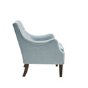 Qwen - Button Tufted Accent Chair - Dusty Blue - Madison Park - Accent Chairs - Elite Enclave Home