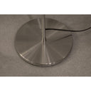 Brushed LED Torchiere Floor Lamp With Empire Shade - Silver White - HomeRoots - Floor Lamps - Elite Enclave Home