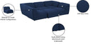 Miramar - 6 Piece Modular Sectional - Meridian Furniture - Stationary Sectionals - Elite Enclave Home