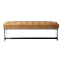 Wyatt - Leather Bench - Beige - Moe's Home Collection - Upholstered Benches - Elite Enclave Home