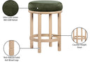 Monette - Counter Stool With Natural Base - Meridian Furniture - Counter Height (24" - 27") - Elite Enclave Home
