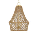 Macrame - 4 Light Rope Pendant - Light Brown - Uttermost - Pendant Lighting- Elite Enclave Home