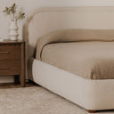 Colin - King Bed - Oatmeal - Moe's Home Collection - Upholstered Beds - Elite Enclave Home