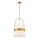 Harness - 1 Light Shade Pendant - White / Gold