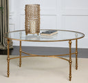 Vitya - Glass Coffee Table - Gold