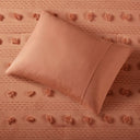 Lucy - Clip Jacquard Comforter Set - Rust